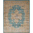 thumbnail image 1 of Unique Loom Tapis Rectangulaire de Transition pour Aurores 8' x 10' Sarcelle/beige, 1 of 2
