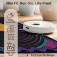 thumbnail image 6 of Design&I 8'x10' Washable Area Rug Record Music Retro Groovy Swirl Border Tapete Redondo Wet Vinyl Cd Playful for Living Room, Family Extra Large Skid-Resistant Low Profile, 6 of 7
