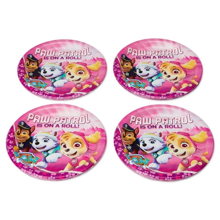 Indian Girl Plate - American Greetings PAW Patrol Girl Paper Dinner Plates, 36-Count