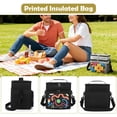 thumbnail image 3 of Insulated Lunch Box for Men & Women Double Layer Leakproof Lunch Bag with Adjustable Shoulder Strap, Large Capacity Soft Cooler Tote Expandable Food Cooler for Work, Office, Travel, Camping, 3 of 10