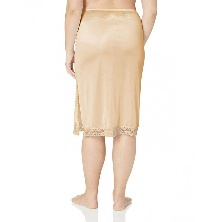 Women's Shapewear Half Slip Anti-Static Nude Under Dress Skirt - Large 