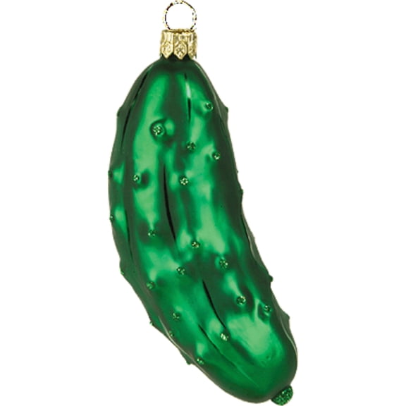 Cucumber Pickle Polish Mouth Blown Glass Christmas Ornament Tree Decoration