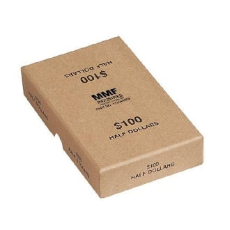 Rolled Coin Storage - Sand Chipboard Half Dollar Coin Roll Storage Box
