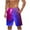 Blue, variant on ZCFZJW Mens Swim Trunks Quick Dry Swimwear Summer Tie Dye Gradient Print Hawaiian Swimming Beach Shorts with Pocket Bathing Suits for Men Blue L