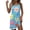 (Type 26)Multicolor, variant on Pntutb Womens,Summer Print Dress Short Sleeve Crew-Neck Loose Beach Sun Dress