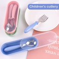 thumbnail image 3 of 3 juegos de tenedor y cuchara para niños pequeños, cubiertos para niños pequeños, cubiertos para bebés, vajilla segura para bebés, cubiertos para alimentar a niños, utensilios para, 3 of 5