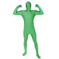 thumbnail image 1 of Disfraz Morphsuits completo para adultos, traje zentai verde para hombre, 1 of 4