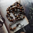 thumbnail image 3 of Vintage Rosary Catholic Prayer Beads Necklace Christ Jesus For Cross Pendant Necklace Beaded Religious Jewelry G, 3 of 5