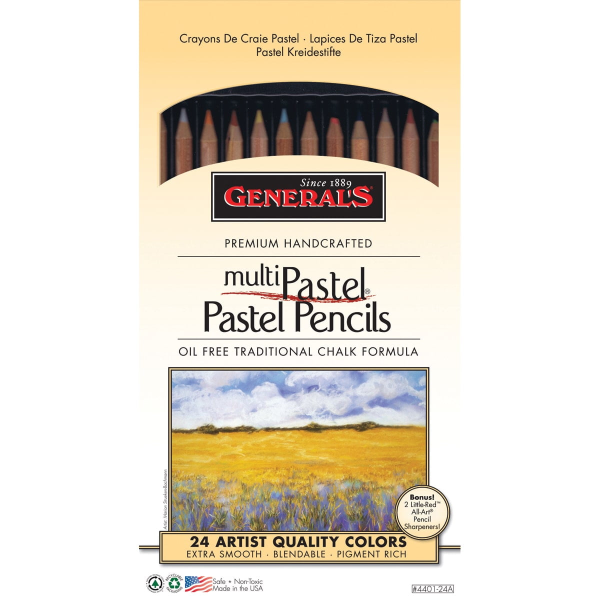General's Pastel Pencil 24-Color Set