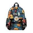 thumbnail image 3 of Pioneer Flower Floral Print Pattern Backpack for School,Cute School Bag,Schoolbag with Adjustable Shoulder Straps & Padded Back,15.25"x11.5"x5.25", 3 of 5