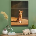 thumbnail image 2 of Swedish Vallhund Cute Dog Volleyball Poster Canvas – Retro Swedish Vallhund Dog Batter in Action With Volleyball for Themed Living Room, 2 of 5