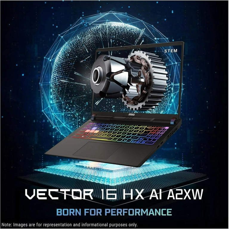 MSI Vector 16 HX AI Gaming Laptop, Intel Ultra 7-255HX, 32