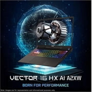 MSI Vector 16 HX AI Gaming Laptop, Intel Ultra 7-255HX, 32 GB DDR5 RAM, 2 TB PCIe SSD, 16 FHD+ (1920x1200) 144Hz Display, Nvidia G-Force RTX 5070Ti, Backlit Keyboard, W11 Pro, Cosmo Gray