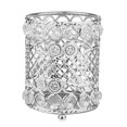 thumbnail image 1 of Bling Portavasos Organizador, Bolígrafo Lápiz Escritorio de oficina Mesa Decorativo Diamante de imitación Cristal Brillo Hogar Dormitorio Vanidad Maquillaje Pincel Contenedores Plata Cristal jinwen porta brochas de maquillaje, 1 of 8