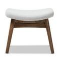thumbnail image 2 of Baxton Studio Vera Mid-Century Modern Light Grey Fabric Upholstered Ottoman, 2 of 5