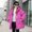 Purple, variant on Liyamei Girls Hooded Padded Jacket with Zipper for Winter Warm Mid Length Coat Size 3-4 Years
