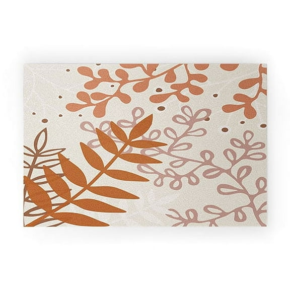 Society6 Alisa Galitsyna Botanical Small Looped Vinyl 20" x 30" Welcome Mat
