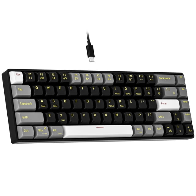 Teclado mecánico Newmen GM681 68 teclas retroiluminado LED