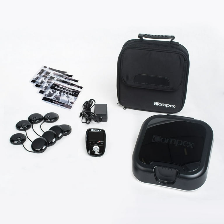 Compex Wireless USA 2.0 Muscle Stimulator w/TENS Bundle Kit: Electric  Muscle Stimulation Machine (EMS), 16 Snap Electrodes, 10 Programs, Wireless  PODs