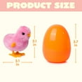 thumbnail image 6 of Joyfy 12 Pcs Easter Eggs Filled with Wind-up Toys,Colorful Egg Wind-Up Jumping Chicks and Bunnies for Kids Basket Stuffer, Hunt, Party Favors, Classroom Prize, 6 of 7