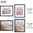 thumbnail image 2 of 3 Pack 11x14 Picture Frame, High Definition Glass for 8x10 with Mat or 11x14 Without Mat, Wall and Tabletop Display Photo Frames, 2 of 9