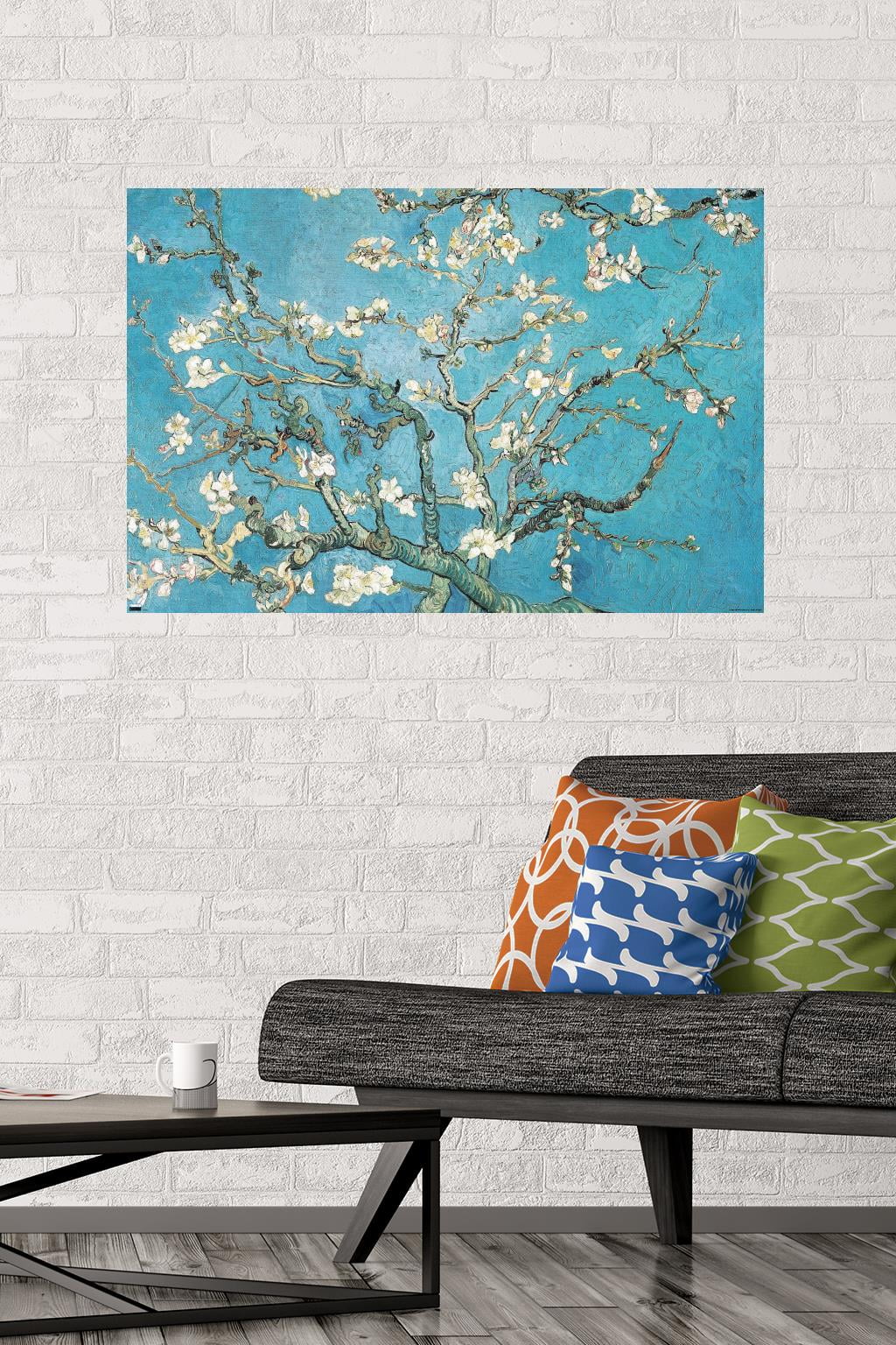 Almond Branches In Bloom by Vincent van Gogh Wall Poster, 22.375" x 34"