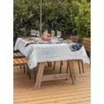 thumbnail image 4 of 54x80 Inch Outdoor Tablecloth with Umbrella Hole Zipper Rectangle Sea Turtle Teal Blue Rectangular Tablecloths Outside Waterproof Summer Coastal Ocean Wood Grain Patio Table Cover for Picnic Party, 4 of 8