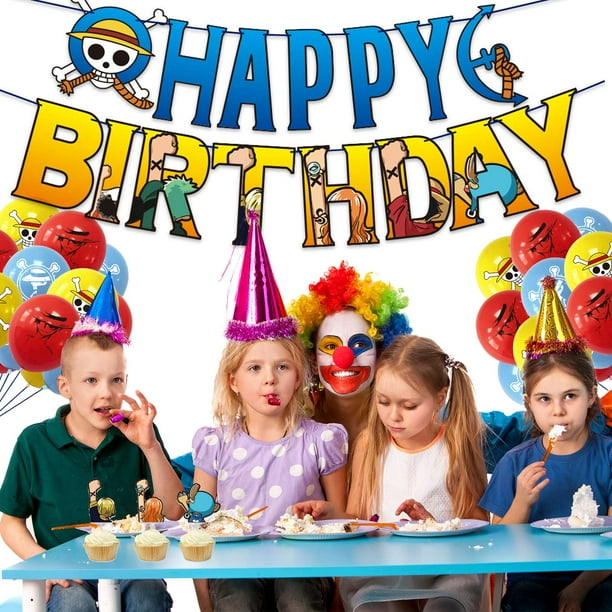 Riapawel 80 Pcs Set Anime One Piece Balloons One Piece Luffy Balloon Banner Cake Toppers Boys Birthday Party Decorations Supplies Walmart Com Riapawel 80 Pcs Set Anime One Piece Balloons One Piece Luffy Balloon Banner Cake Toppers Boys Birthday Party Decorations Supplies Walmart Com