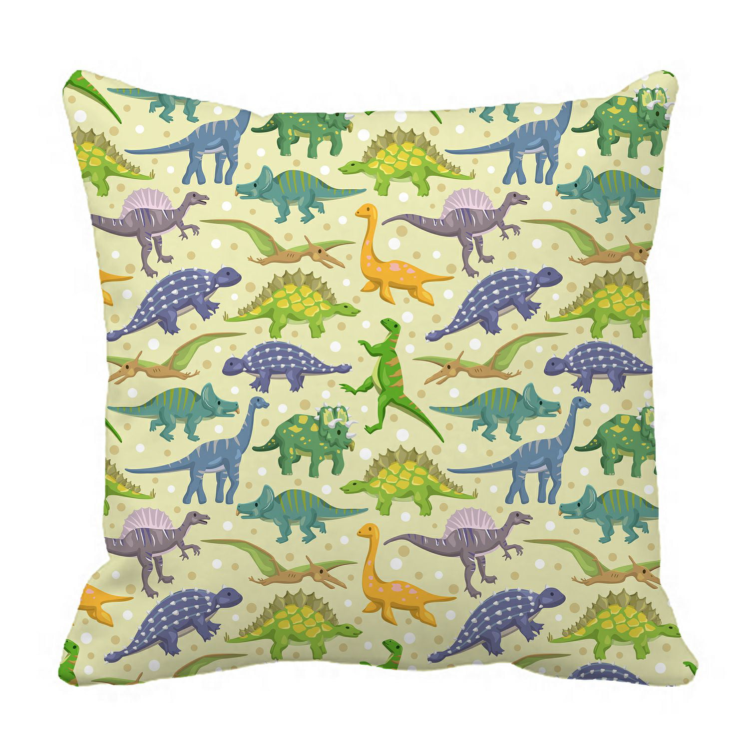Phfzk Animal Pillow Case Cute Dinosaurs Pattern Pillowcase Throw