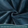 thumbnail image 3 of Stretch Sectional Couch Covers Velvet, L-Shaped Sofa Covers Velvet 2 Piece Soft Furniture Protector with Elastic Bottom for Dogs Cats -Light blue-4-seater + 4-Seater, 3 of 8