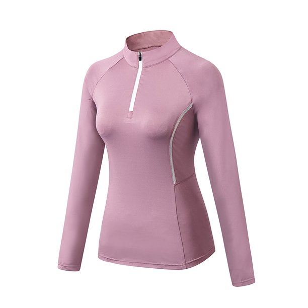 Mujeres Sporstwear Yoga Sudadera Cuello alto Mangas largas Cremallera Secado rápido Jogging Gym Work Abanopi Sudadera de yoga para mujer