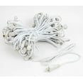 thumbnail image 4 of Novelty Lights Clear Incandescent Globe Outdoor String Lights with 100 Bulbs G40 Vintage Bulbs White Wire 100 Feet, 4 of 8