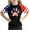 Black-57, variant on Ugoldhm Fourth of July Boys Short Sleeve T-Shirts Summer Crew Neck Color Block Tees Fashion Tops Kids Clothes Size 3-14