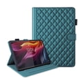 thumbnail image 3 of for Lenovo Idea Tab Pro 12.7 inch 2025 (TB-373FU/TB-375FC) Case, Rhombus Pattern Multiple Viewing Angles Stand Slim Folio Cover (Green), 3 of 6