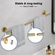 thumbnail image 5 of Barra De Toalla De Oro Cepillado Toalleros De 30 Pulgadas Para Baño Montado En La Pared Soporte De Toalla De Baño De Acero Inoxidable Sus304 Longitud Total Barras De Toalla De 32,4 Pulgadas, 5 of 5