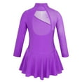 thumbnail image 2 of iEFiEL Kids Girls Tulle Figure Ice Roller Skating Ballet Dance Leotard Dress, 2 of 7