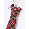 thumbnail image 3 of Yeahdor Ensemble d'Uniforme Scolaire pour Femmes Cosplay Fermeture Éclair Jupe Mini Plissée à Carreaux avec Cravate Déguisement d'Halloween Rouge P, 3 of 5