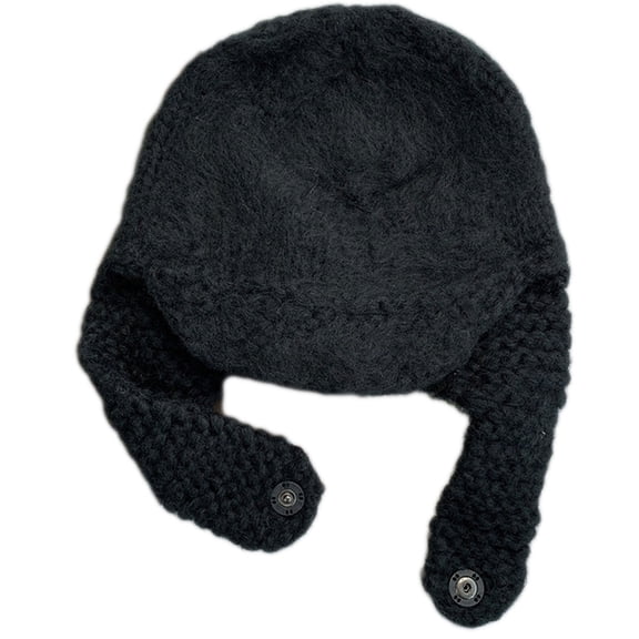 ROZYARD Knit Earflap Beanie Ear for Protection Hat Cloche Beanie Knit Earflap Crochet Trapper Knitted Hat Winter Women Bucket Ha