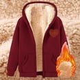 thumbnail image 4 of Veste à Capuche Zippée Chaude pour Femmes pour un Usage Quotidien Décontracté en Automne et Hiver, 4 of 4