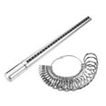 thumbnail image 2 of KLKCMS Mandrel Sizer Tool Aluminum Alloy Jewelry Making Tool Finger Size Guage, 2 of 9