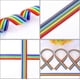 thumbnail image 3 of 25mm Wide Za Ribbon Rainbow Ribbons For Arts Crafts Diy, 1 Rolls, 100 Meters Totally, 3 of 3
