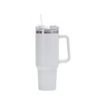 thumbnail image 1 of Taza de coche de acero inoxidable de gran capacidad, 40oz, con asa, taza con pajita aislante de refrigeración y calefacción, taza portátil para artículos para el hogar, 1 of 5
