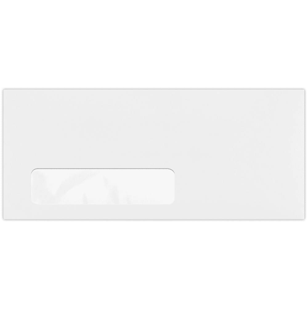 LUXPaper #10 Window Envelopes, 4 1/8 x 9 1/2, Bright White, 250/Pack