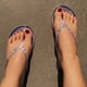 thumbnail image 4 of Chanclas de verano para Mujer Wmkox8yii pantuflas de diamantes con borde artesanal de diamantes de colores Tamaño 38, 4 of 7