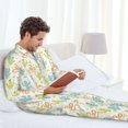 thumbnail image 5 of KLL Snake And Cactus Sleepwear Mens Flannel Pajamas,Long Cotton Pj Set, 5 of 7