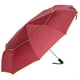 thumbnail image 1 of Paraguas plegable, impermeable, resistente al viento, para viajes, negocios, automático, abierto, grande, para lluvia, color rojo, 1 of 8