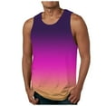thumbnail image 1 of Sentmoon Mens Tank Tops Workout Summer Sleeveless Crew Neck Mens Workout Shirts Color Block Loose Fit Plus Size Muscle T-Shirt Holiday for Summer Beach Days Multicolor XXXXXXL, 1 of 4