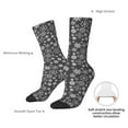thumbnail image 4 of Vsdgher simple white Snowflake Crew Socks for Men & Women, Breathable Casual Athletic Ankle Socks, 4 of 6