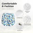thumbnail image 6 of Lsque Golden Blue Snowflakes Printed Women's Running Shorts with Liner Pockets,Elastic Quick Dry Workout Athletic Gym Yoga Shorts,Womens High Waist Shorts-Small, 6 of 9