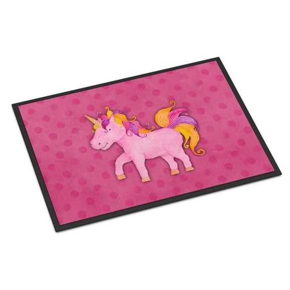18 x 27 in. Unicorn Watercolor Indoor or Outdoor Mat